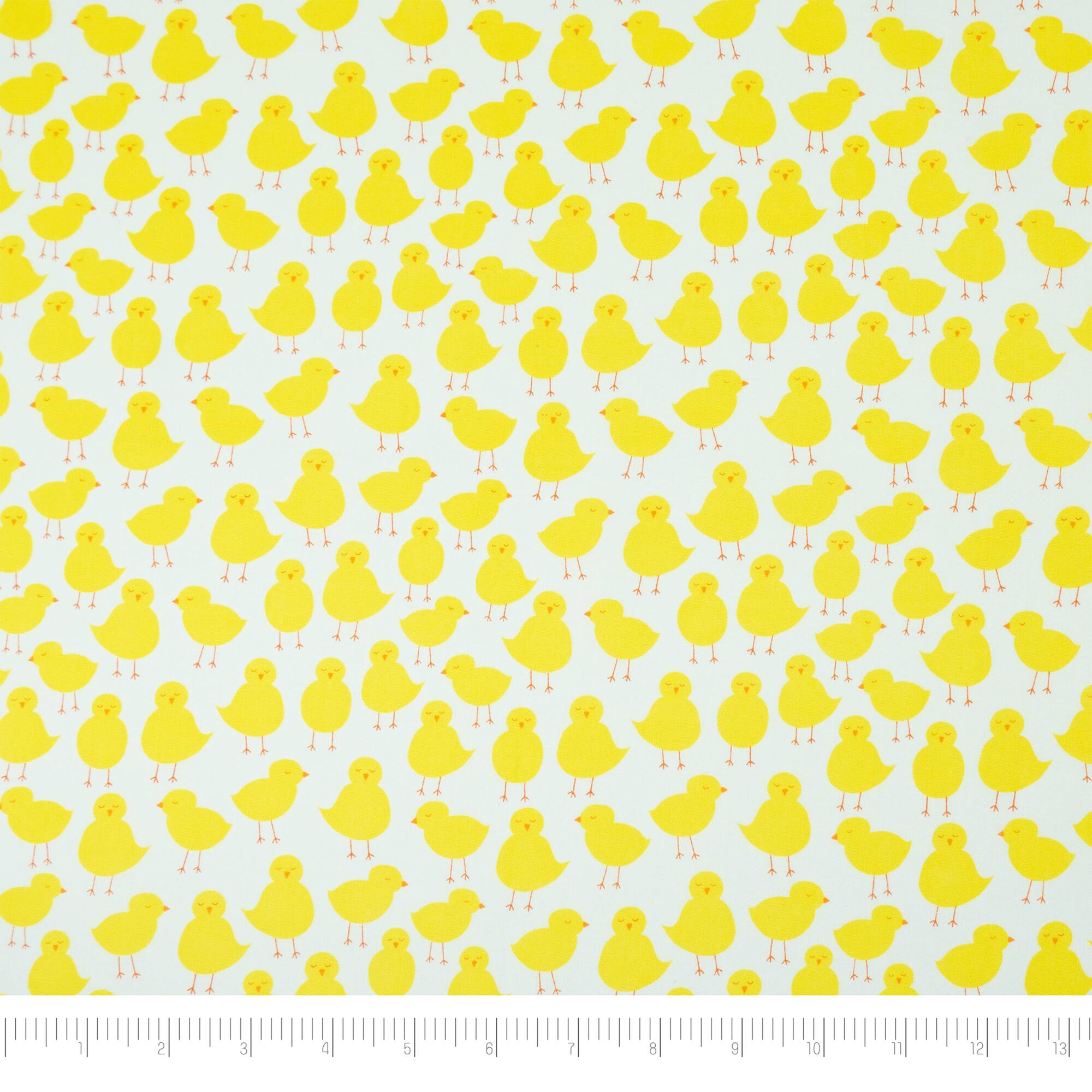 SINGER Cute Chick Print Ringspun Cotton Fabric Fat Quarter